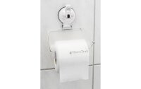 Toilet paper holder Eurotrail with sucker Colour white can be loaded with up to 3 kg