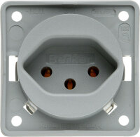 Socket outlet Berker Version Swiss Colour matt grey 10 A...