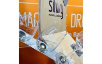 Silwy Magnet-Kristallgläser mit Untersetzer 4-tlg. (400 ml)