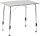 Table Dukdalf Stabilic-1 Luxe 80 x  60 cm, gris