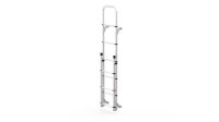 Rear ladder FIAMMA Deluxe DJ, col. anodised