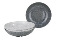 Assiette creuse en mélamine Gimex Classic Line Granite lot de 4 pièces