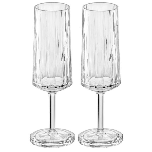 Sektglas koziol CLUB No. 14 Superglas 100 ml, 2er-Set Farbe crystal clear