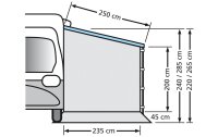 Universal side panel for caravans and motorhomes pull-out...