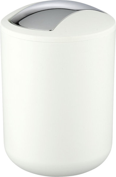 Swing top bin WENKO Brazil S, colour white