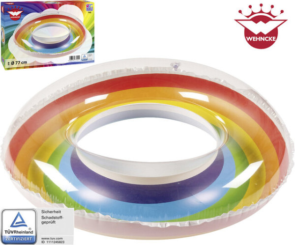 Schwimmring HAPPY PEOPLE Rainbow, Farbe bunt