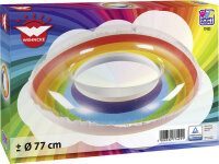 Swim ring HAPPY PEOPLE Rainbow, colour multicoloured