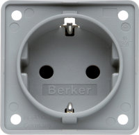 Schuko socket outlet Berker Colour grey