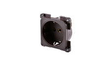 Schuko plug socket insert Colour brown 2-pin 10 / 16 A 250 V