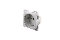 Schuko plug socket insert Colour light grey 2-pin 10 / 16...