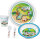 Crockery set melamine BRUNNER Time to travel Colour white / multi