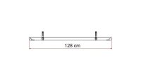 Fahrradschiene FIAMMA Rail Plus 128 cm Farbe aluminium /...