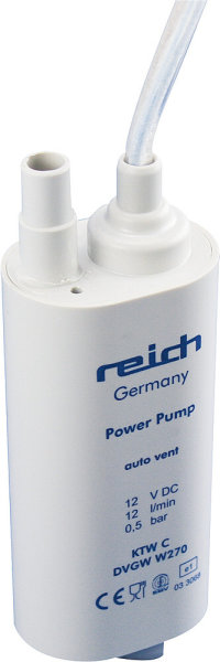 Pompe immergée Reich 12 l / min. 0,5 bar 1,8 - 2,0 A