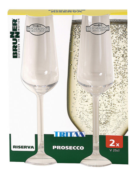 Verre à Prosecco BRUNNER Riserva Lot de 2, 250 ml