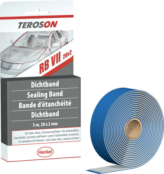 Dichtband Teroson RB VII 20 x 2 mm Rolle 3 m Farbe weiß