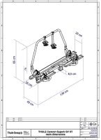 Fahrradträger Thule Caravan Superb Short Version XT...