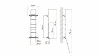 Befestigungsprofil FIAMMA Kit Bars Deluxe Transit ab 2014 Farbe deep black