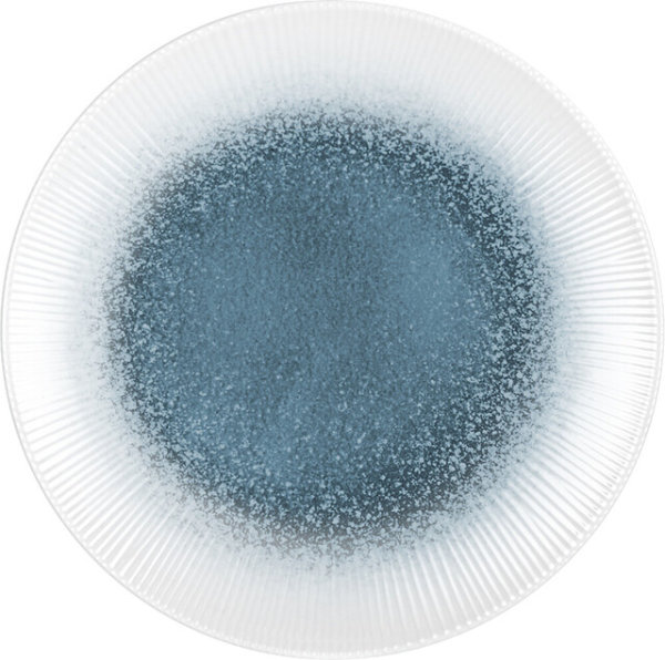 Dessert plate melamine BRUNNER Meteore Azur diam. 21 cm Colour white / blue