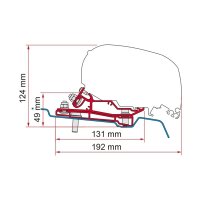 Kit adaptateur Fiamma F80S Ford Transit H3 àpd 2014