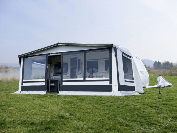 Wigo Wied travel awning Size 6  25 mm steel pole Perimeter 876 - 910 cm Colour grey/anthracite/white