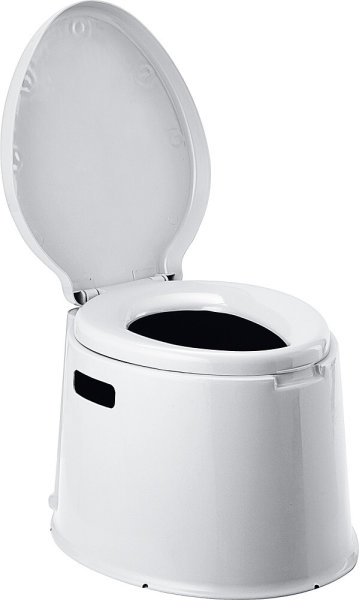 bucket toilet with seat grey 40x48x33 cm