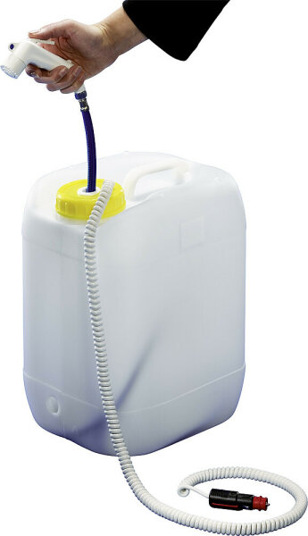 Mobile shower Comet 12 V with canister DIN 96