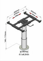 Liftgestell Ilse Technik mit Verschiebung