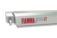 Dachmarkise Fiamma F80 S 340 x 250 cm Tuch Fb. royal blue Gehäuse Fb. titanium