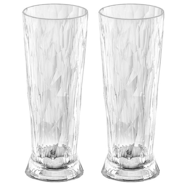 Verre bière koziol CLUB No.11 Superverre 500 ml, lot de 2 Farbe crystal clear