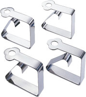 Table cloth clamps WENKO Stainless steel 4-piece set