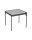 Mini-table CRESPO with removable legs Aluminium colour dark grey