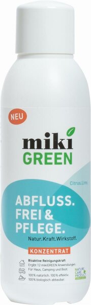 Reiniger mikiGREEN Abflussfrei und Pflege 0,5 l