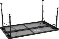 Table légère XL Crespo 150 x 90 cm gris foncé