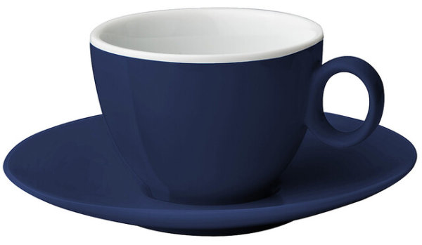 Espresso cup with saucer Melamine Brunner 100 ml Col. dark blue