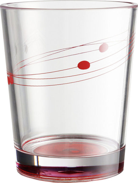 Drinking glass SAN Brunner Cosmic 300 ml colour red