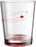 Verre SAN Brunner Cosmic 300 ml rouge