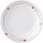 Assiette dess. mélam. Brunner Cosmic, diam. 20 cm coul. blanc / rouge