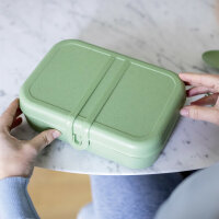 Lunchbox + couverts koziol PASCAL READY lot de 4 couleur nature leaf green