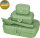 Lunchbox + Besteck-Set koziol PASCAL READY 4er-Set Farbe nature leaf green