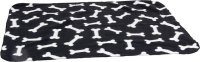 Dog fleece blanket Bones pattern 100 x 70 cm