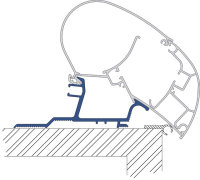 Adapter kit 3-part for roof awning Dometic PerfectRoof...