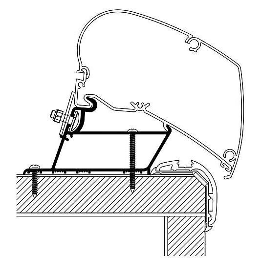 Adaptateur Thule Malibu Roof 400 cm