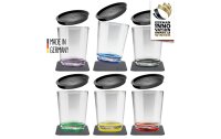 Drink. cup silwy 250 ml Magn. plastic set of 6 + lid Col....