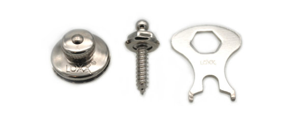 Tenax 2 ? upper part Small head key 16 mm Nickel-plated - 5 pieces