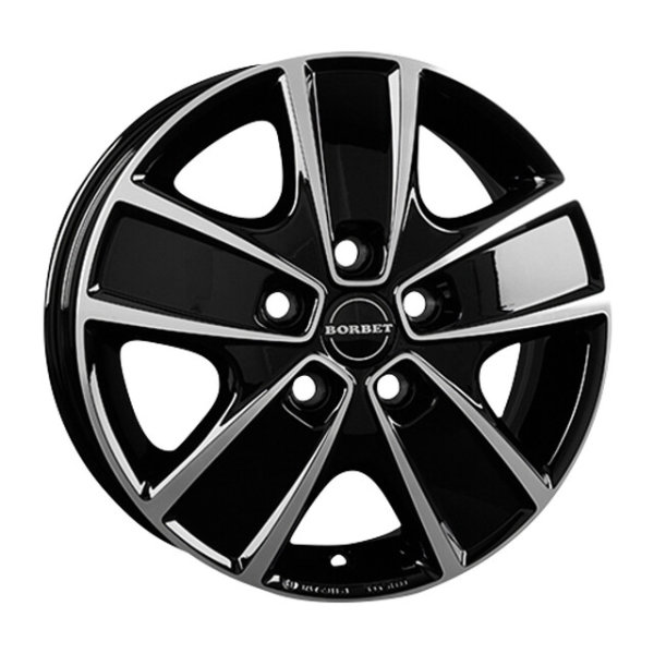 Borbet alloy wheel rim CWD 6.0  x 16 inch Fiat Ducato Light black polished