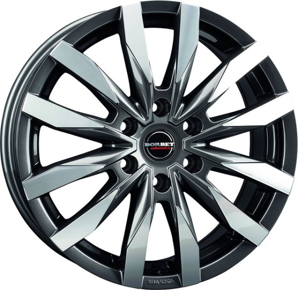 Leichtmetallfelge BORBET CW6 6,5  x 16 Zoll mistral anthracite polished glossy