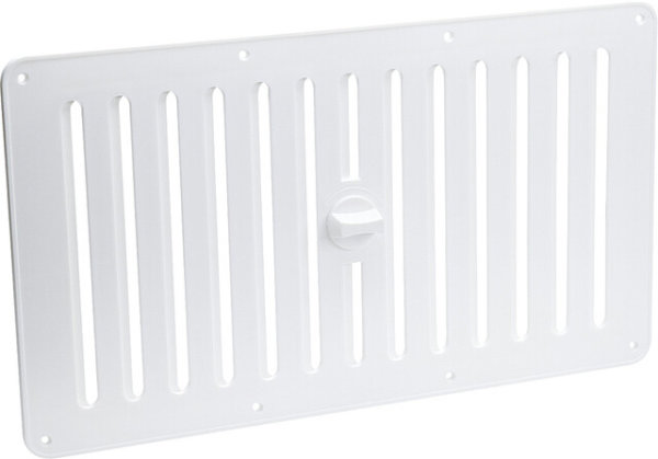 Ventilation de porte plastique, blanc 385x220 mm 1 pièce par unité SB