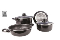 Gimex Black Line Kochtopf-Set 7-tlg.