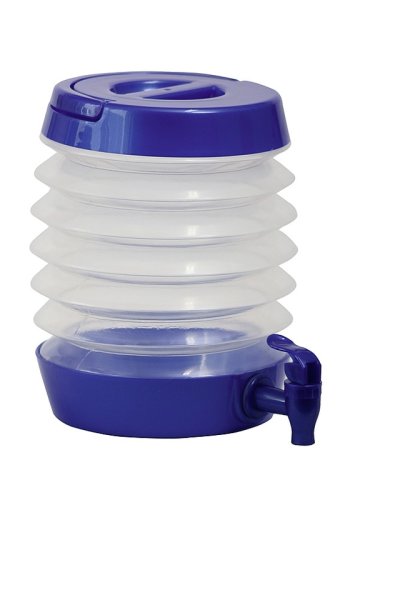 Distributeur deau Brunner pliante 5,5 l Bleu transparent