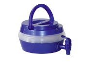 Distributeur deau Brunner pliante 5,5 l Bleu transparent